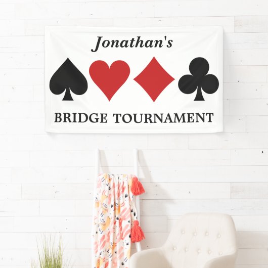 Kartenspieler-Name- u. -textfahne Banner (Insitu)