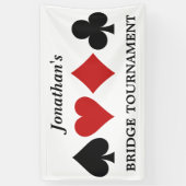 Kartenspieler-Name- u. -textfahne Banner (Vertikal)