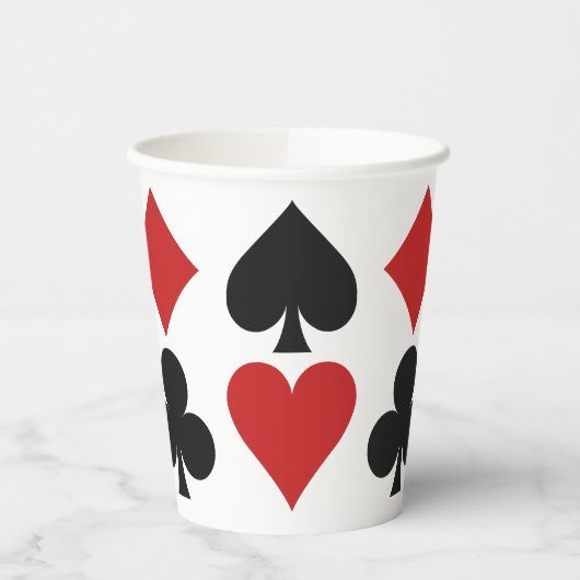 Kartenspieler Pappbecher (Links)