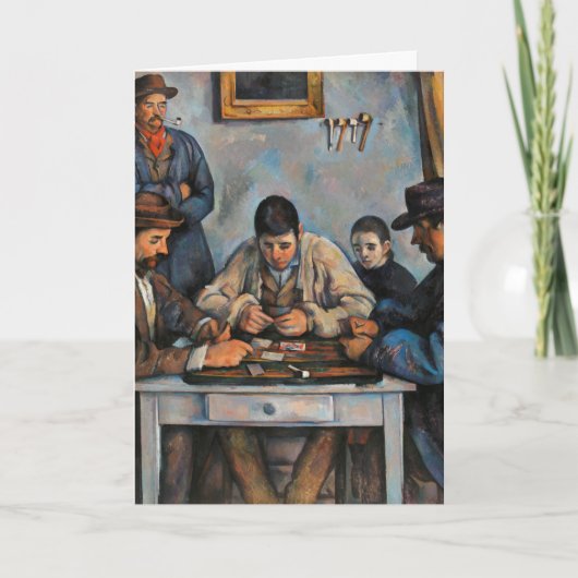 Kartenspieler Paul Cezanne Malerei Art Karte (Vorderseite)