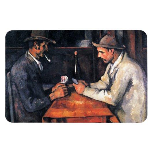 Kartenspieler Paul Cezanne Malerei Art Magnet (Horizontal)