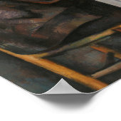 Kartenspieler Paul Cezanne Malerei Art Poster (Ecke)