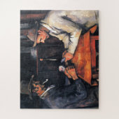 Kartenspieler Paul Cezanne Malerei Art Puzzle (Vertikal)