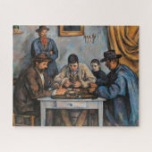 Kartenspieler Paul Cezanne Malerei Art Puzzle (Horizontal)
