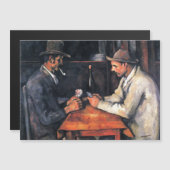 Kartenspieler Paul Cezanne Painting Magnetkarte (Vorne/Hinten)