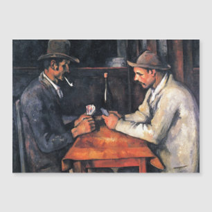Kartenspieler Paul Cezanne Painting Magnetkarte