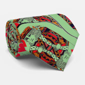 Kartenspieler - Spielspass Krawatte (Gerollt)