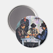 Kartenspieler von Paul Cézanne (beste Qualität) Magnet (Vorderseite/Rückseite)