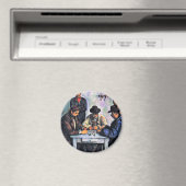 Kartenspieler von Paul Cézanne (beste Qualität) Magnet (In Situ (Geschirrspüler))