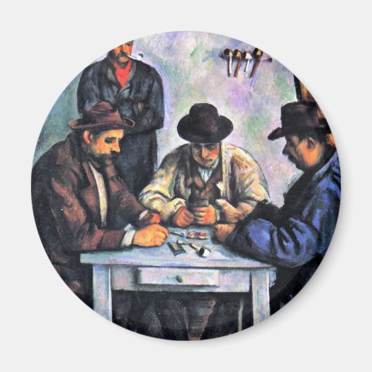 Kartenspieler von Paul Cézanne (beste Qualität) Magnet (Vorne)