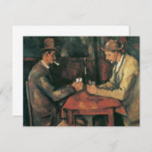 Kartenspieler von Paul Cezanne, Vintage Kunst (Vorne/Hinten)