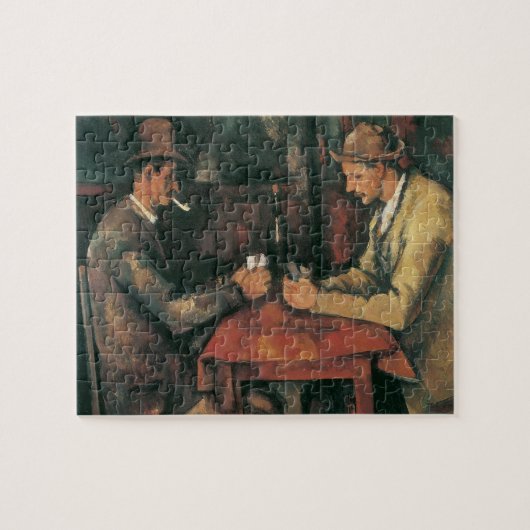 Kartenspieler von Paul Cezanne, Vintage Kunst Puzzle (Horizontal)