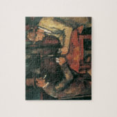 Kartenspieler von Paul Cezanne, Vintage Kunst Puzzle (Vertikal)