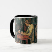 Kartenspieler von Paul Cezanne, Vintage Kunst Tasse (Vorderseite Links)