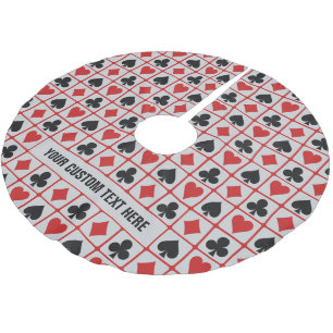 Kartenspieler-Zollspanner Polyester Weihnachtsbaumdecke