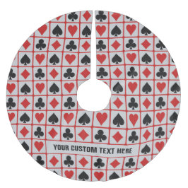 Kartenspieler-Zollspanner Polyester Weihnachtsbaumdecke