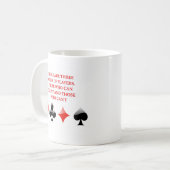 Kartenspielerwitz Kaffeetasse (Vorderseite Links)