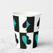 Kartenspielpapierketten Pappbecher (Rechts)