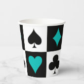 Kartenspielpapierketten Pappbecher (Vorderseite)