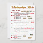 Kartenspielregeln - Spielen (1) Einladung (Vorderseite)