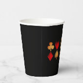 Kartenspielsymbole,personalisiert Pappbecher (Rechts)