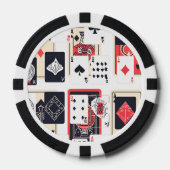 Kartenstapel | Abstract Modern Pokerchips (Vorderseite)