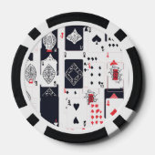 Kartenstapel | Abstract Modern Pokerchips (Rückseite)
