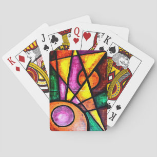 Kartenstapel, Kometenjäger-Gemälde Spielkarten