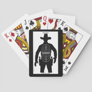 Kartenstapel mit Cowboy-Zieldesign Spielkarten