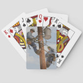 Kartenstapel mit gebürstetem Lineman Spielkarten (Rückseite)