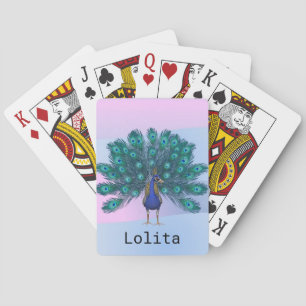 Kartenstapel Pfau Spielkarten