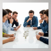 Kartenstil-Dominosteine Poster (Vorne)