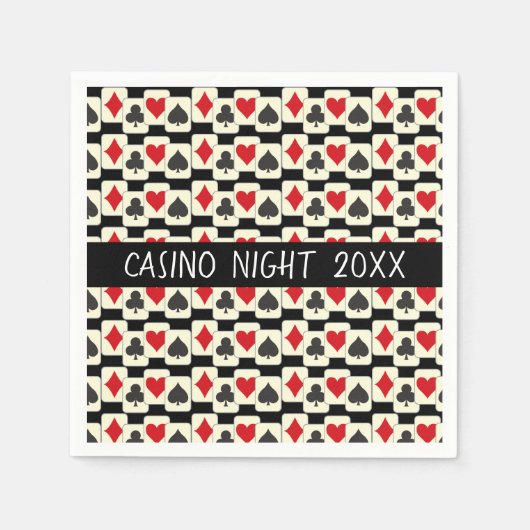 Kartensuiten Muster für benutzerdefiniertes Papier Serviette (Vorderseite)