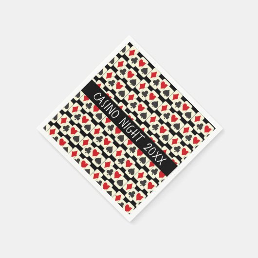 Kartensuiten Muster für benutzerdefiniertes Papier Serviette (Ecke)