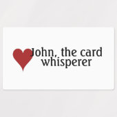 Kartensymbole, lustige Sprichwort-Labels Etiketten (Design 1)