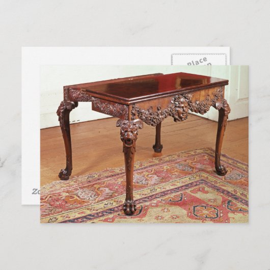 Kartentabelle, c.1740 postkarte (Vorne/Hinten)