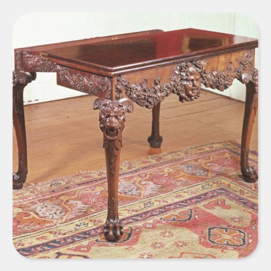 Kartentabelle, c.1740 quadratischer aufkleber (Vorderseite)