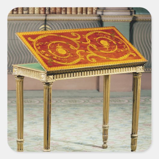 Kartentabelle, c.1770 quadratischer aufkleber (Vorderseite)