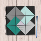 Kartentrick Quilt Block Spiral Notebook Notizblock