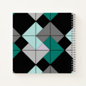 Kartentrick Quilt Block Spiral Notebook Notizblock (Rückseite)