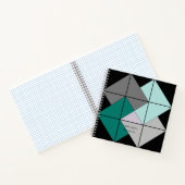 Kartentrick Quilt Block Spiral Notebook Notizblock (Innenseite)