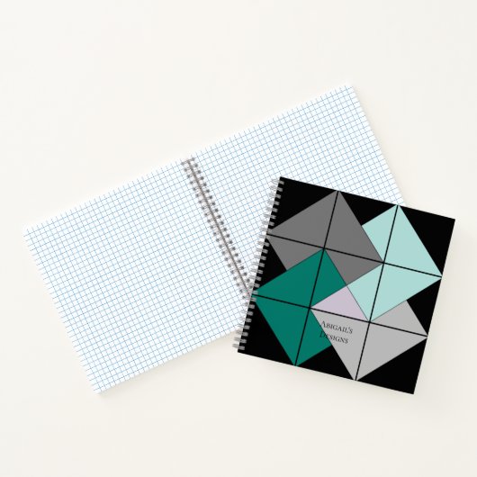 Kartentrick Quilt Block Spiral Notebook Notizblock (Innenseite)