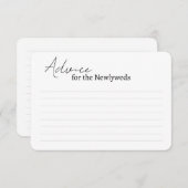 Kartenvorführung für eine Brautdusche. Begleitkarte (Vorne/Hinten)