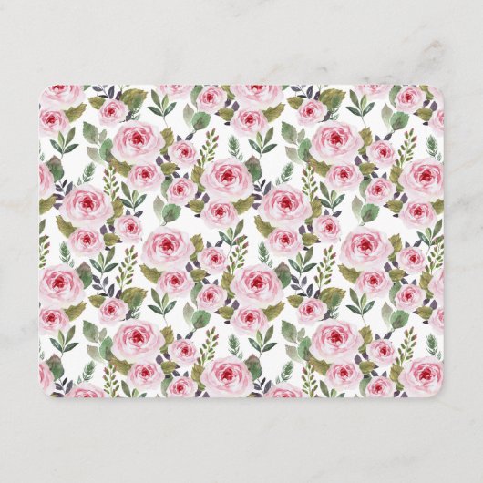 Kartenvorführung für eine Brautdusche. Begleitkarte (Rückseite)