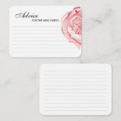 Kartenvorführung für eine Brautdusche. Begleitkarte (Vorne/Hinten)