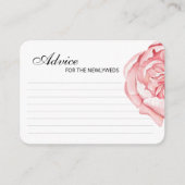 Kartenvorführung für eine Brautdusche. Begleitkarte (Vorderseite)