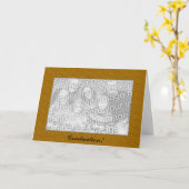 Kartenvorlage - Abschluss! (Gold) Karte (Gelbe Blume)