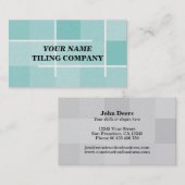 Kartenvorlage für Fliesen Visitenkarte (Vorne/Hinten)