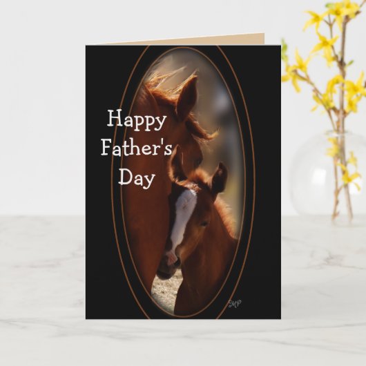 Kartenwechsel des Pferdevaters zu jedem Anlass Karte (Gelbe Blume)