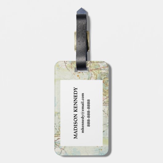 Kartenwerte Gepäckanhänger (Rückseite vertikal)